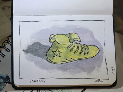 Ink and Watercolor Wash Converse